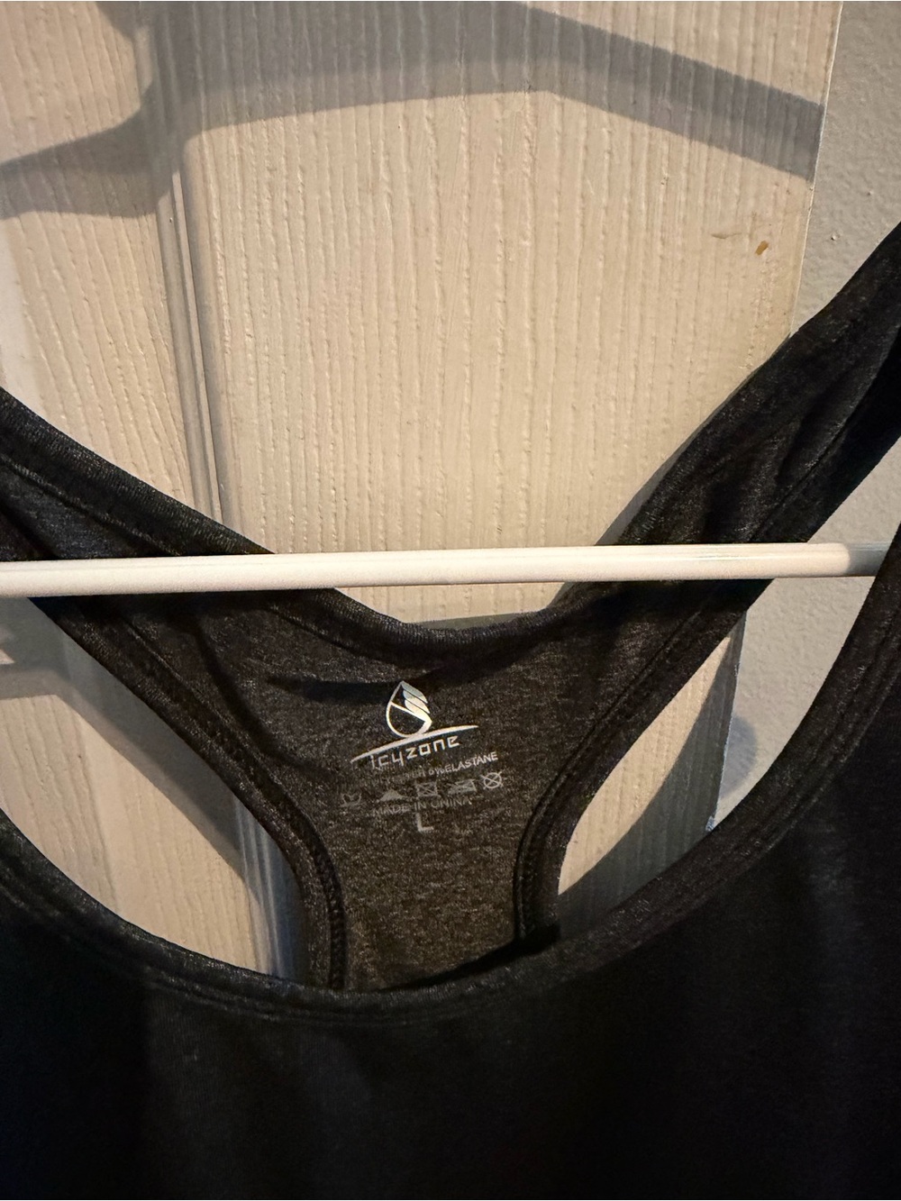 Lightweight Black Racerback Tank Top - Performance Fit - Picture 2 of 3